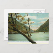 ジェームズリバー、ブルーリッジマウンテンズ、VAヴィンテージ ポストカード (正面/裏面)