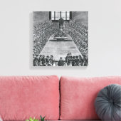 ジェームズ一世の国会議事堂， 1624 キャンバスプリント (インサイチュ (リビング))