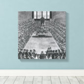 ジェームズ一世の国会議事堂， 1624 キャンバスプリント (インサイチュ (ウッドフロア))