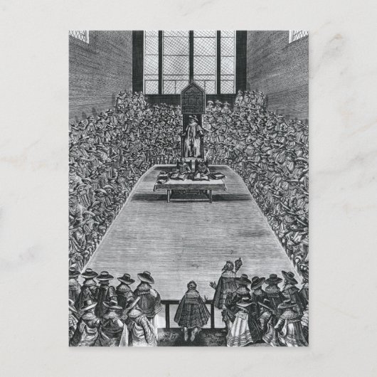 ジェームズ一世の国会議事堂， 1624 ポストカード (正面)