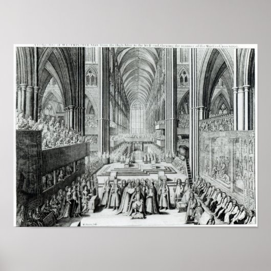 ジェームズ二世の戴冠式c.1685 ポスター (正面)