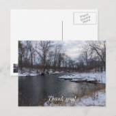 ジェームズ川の雪景色 ポストカード (正面/裏面)