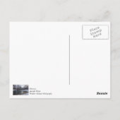 ジェームズ川の雪景色 ポストカード (裏面)