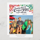 ジェームズ1:17宗教写真クリスマスカード シーズンカード (正面/裏面)