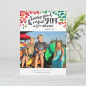 ジェームズ1:17宗教写真クリスマスカード シーズンカード (スタンド正面)