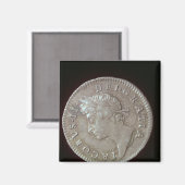 ジェームズ2世のコイン マグネット (正面/裏面)