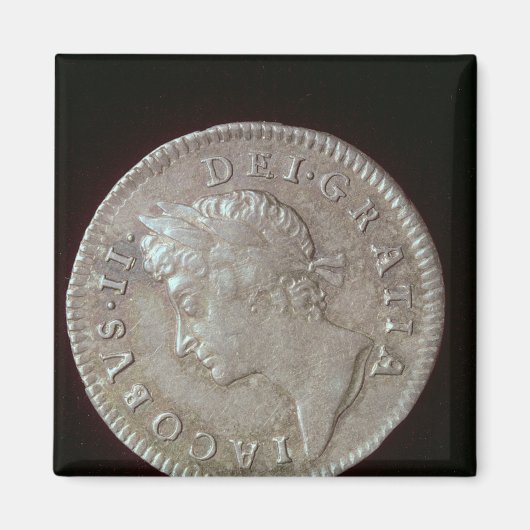 ジェームズ2世のコイン マグネット (正面)