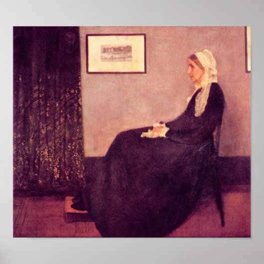 ジェームズ・アボット・マクニール・ウィスラー – ウィスラーの母親 ポスター (正面)