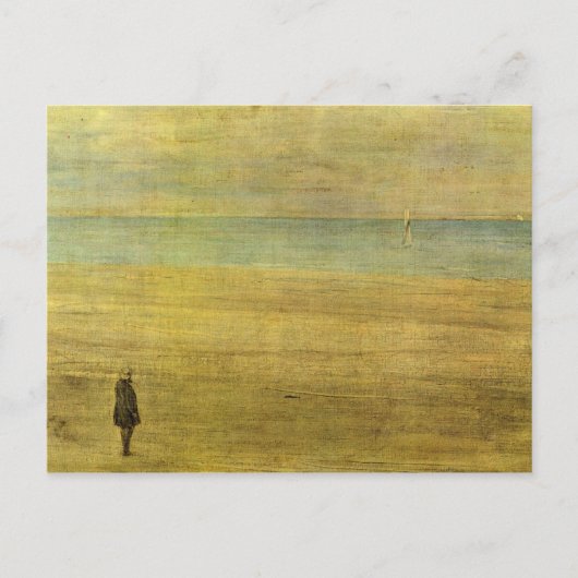 ジェームズ・アボット・マクニール・ウィスラー – ブルーと調和 ポストカード (正面)