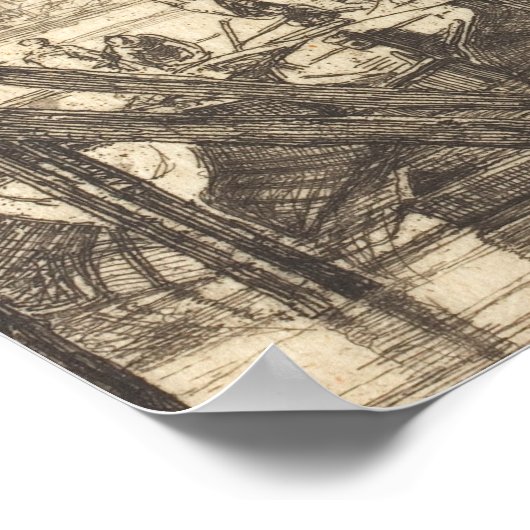 ジェームズ・アボット・マクニール・ウィスラー – ライムハウス ポスター (角)