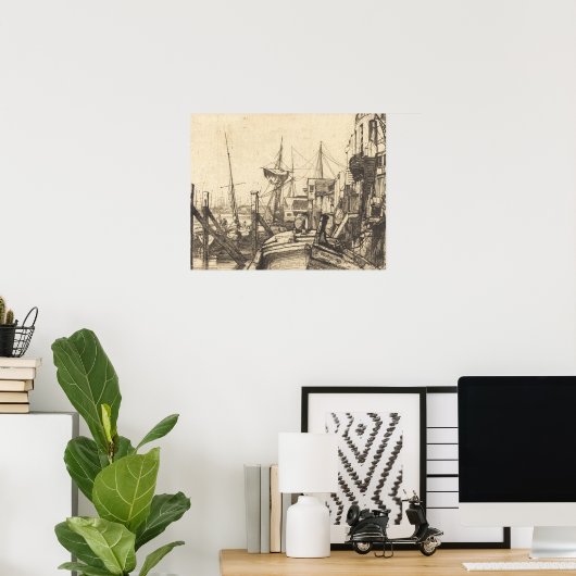 ジェームズ・アボット・マクニール・ウィスラー – ライムハウス ポスター (ホームオフィス)