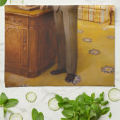 ジェームズ・アール・カーター色彩の鮮やか米大統領ポートレート キッチンタオル (折り畳み)