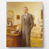 ジェームズ・アール・カーター色彩の鮮やか米大統領ポートレート フォトプラーク (正面)