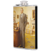 ジェームズ・アール・カーター色彩の鮮やか米大統領ポートレート フラスク (左)