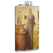 ジェームズ・アール・カーター色彩の鮮やか米大統領ポートレート フラスク (右)