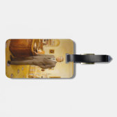 ジェームズ・アール・カーター色彩の鮮やか米大統領ポートレート ラゲッジタグ (裏面横)