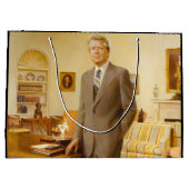 ジェームズ・アール・カーター色彩の鮮やか米大統領ポートレート ラージペーパーバッグ (裏面)