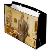 ジェームズ・アール・カーター色彩の鮮やか米大統領ポートレート ラージペーパーバッグ (裏面アングル)