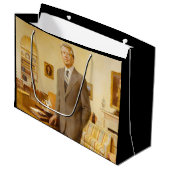 ジェームズ・アール・カーター色彩の鮮やか米大統領ポートレート ラージペーパーバッグ (正面アングル)