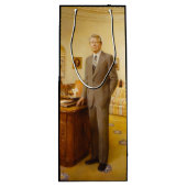 ジェームズ・アール・カーター色彩の鮮やか米大統領ポートレート ワインギフトバッグ (裏面)