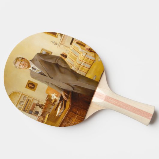 ジェームズ・アール・カーター色彩の鮮やか米大統領ポートレート 卓球ラケット (横)