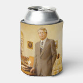 ジェームズ・アール・カーター色彩の鮮やか米大統領ポートレート 缶クーラー (缶正面)