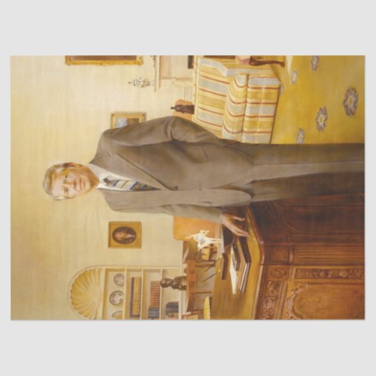 ジェームズ・アール・カーター色彩の鮮やか米大統領ポートレート 薄葉紙 (正面)