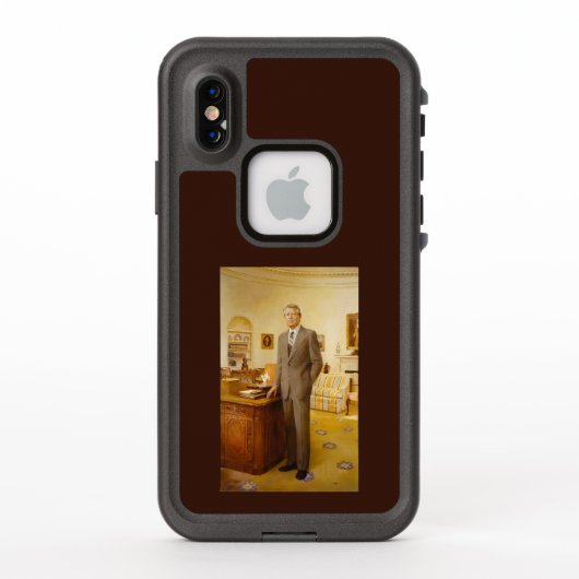 ジェームズ・アール・カーター色彩の鮮やか米大統領ポートレート LifeProof iPhoneケース (裏面)