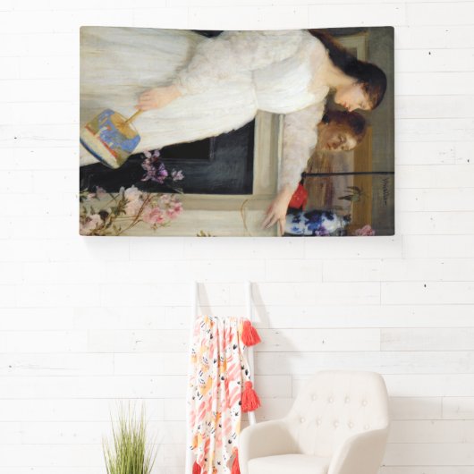 ジェームズ・ウィスラーの『白の交響曲第2号』 横断幕 (インサイチュ)