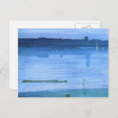 ジェームズ・ウィスラー- ノクターン、青と銀:チェルシー ポストカード (正面/裏面)