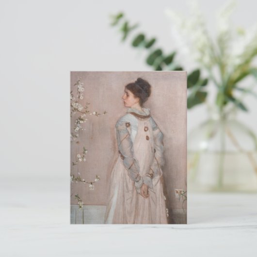 ジェームズ・ウィスラー - 肉色とピンクの交響曲 ポストカード (スタンド正面)