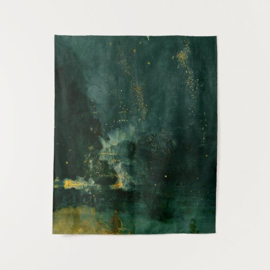 ジェームズ・ウィスラー - 黒と金の夜 タペストリー (正面)