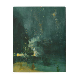 ジェームズ・ウィスラー - 黒と金の夜 メタルプリント