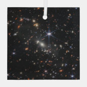 ジェームズ・ウェッブが捉えた宇宙の最初の深部フィールド ガラスオーナメント (裏面)