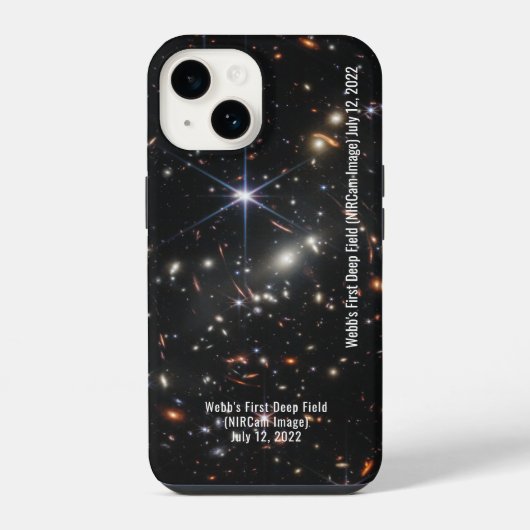 ジェームズ・ウェッブ宇宙望遠鏡の宇宙画像 赤外線 iPhoneケース (裏面)