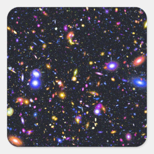 ジェームズ・ウェッブ宇宙望遠鏡シミュレーション - ポップアート スクエアシール
