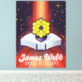 ジェームズ・ウェッブ宇宙望遠鏡 キャンバスプリント (インサイチュ (ウッドフロア))