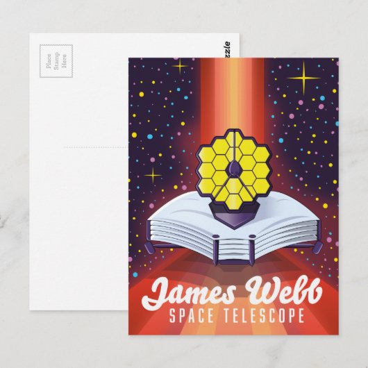 ジェームズ・ウェッブ宇宙望遠鏡 ポストカード (正面/裏面)