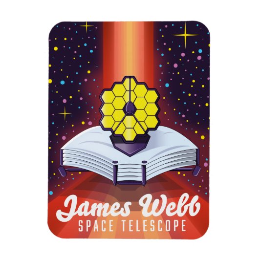 ジェームズ・ウェッブ宇宙望遠鏡 マグネット (縦)