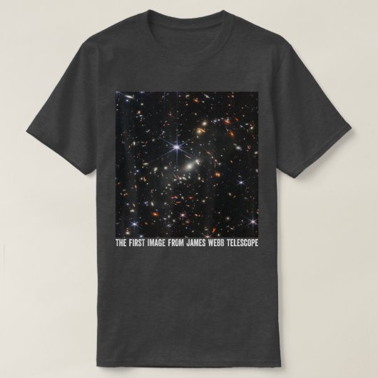 ジェームズ・ウェッブ・宇宙・テレコップの最初の画像 Tシャツ (デザイン正面)