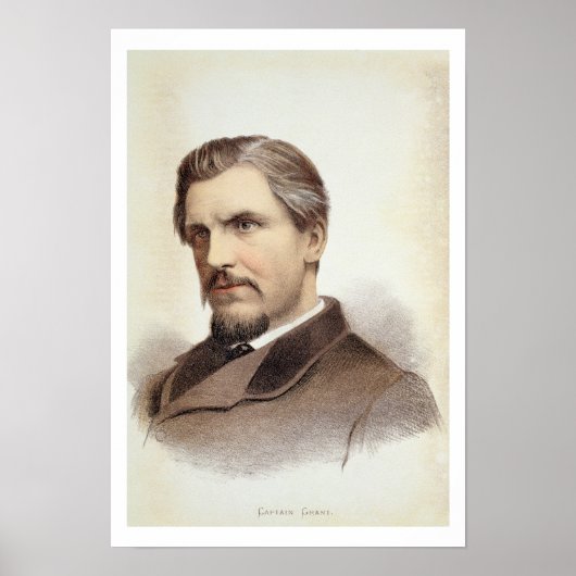 ジェームズ・オーガスタス大尉のポートレート（1827年～87年） ポスター (正面)