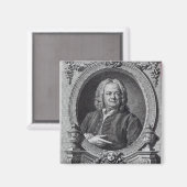 ジェームズ・ギブス、バーナード・バロン刻印、1747年 マグネット (正面/裏面)