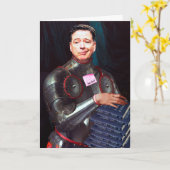 ジェームズ・コーミー 章と対バースデーカード カード (黄色い花)