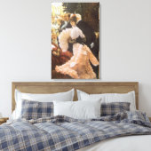 ジェームズ・ティソットの「政治の淑女」ヴィンテージ・ヴィクトリアン時代 キャンバスプリント (インサイチュ (寝室))