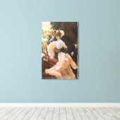 ジェームズ・ティソットの「政治の淑女」ヴィンテージ・ヴィクトリアン時代 キャンバスプリント (インサイチュ (ウッドフロア))