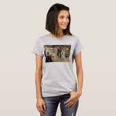 ジェームズ・ティソ「船上の舞踏会」ヴィクトリア朝芸術 Tシャツ (正面フル)