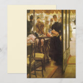 ジェームズ・ティッソットの『店の娘』、ヴィクトリア時代の美術 (正面/裏面)