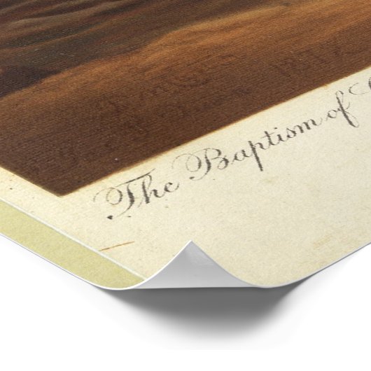 ジェームズ・フラー女王によるキリストのバプテスマ1873 ポスター (角)