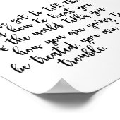 ジェームズ・ボールドウィンのポスター引用 ポスター (角)