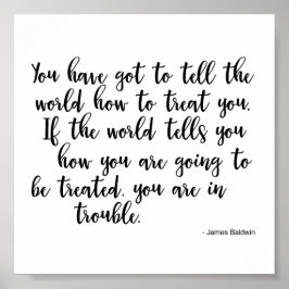 ジェームズ・ボールドウィンのポスター引用 ポスター